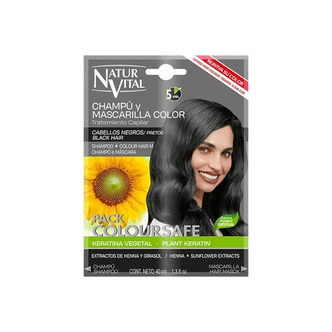 NATUR VITAL Coloursafe - Kit Coloration Noir - 40ml