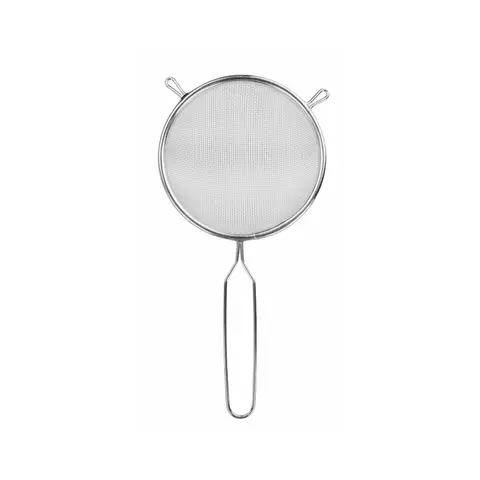 Chef Aid 16cm Long Handled Metal Sieve, Kitchen Essential Tool and Ideal for Straining, draining, Washing and Wide Range of Foods, with a fine mesh for Ease of use