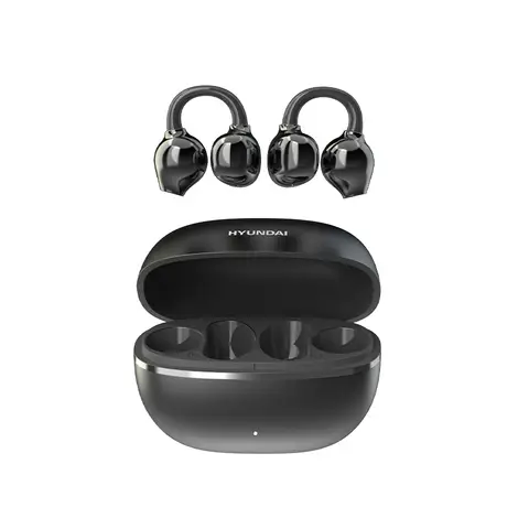 HYUNDAI EarclipC7 Schwarze kabellose Ohrhörer Komfortables Ohrclip-Design für den täglichen Gebrauch
