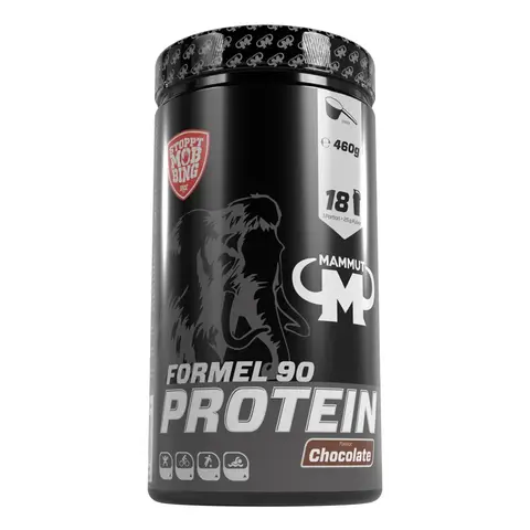 Mammut Nutrition Formel 90 Proteinpulver Chocolate – 460g – 4-Komponenten Whey Protein Pulver mit Sojaproteinisolat, Milchprotein, Eiprotein & Vitamin B6