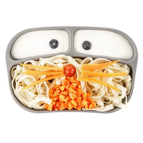 MiaMia Silikonteller - Grau