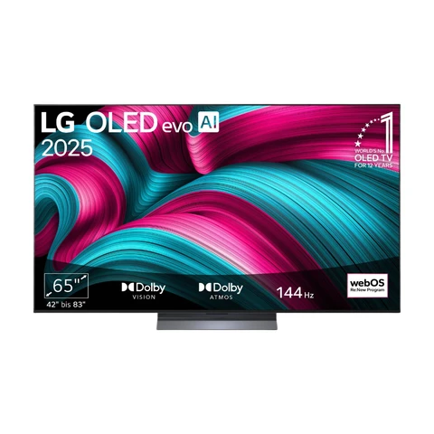 LG OLED evo AI | 65C57LA (65" 165 cm) 4K Ultra HD TV (α9 Gen8 4K AI Processor, webOS 25, 120Hz (VRR up to 144Hz)) [2025 Model]