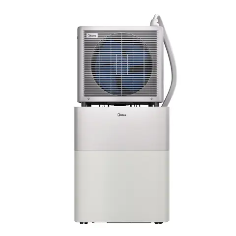 Midea PortaSplit-E 12K, tragbarer Mini-Split-Klimakühler, Moonlightgrau, 12.000 BTU, Energieeffizienzklasse A++, Heiz- & Kühlfunktionen, 45 kg, für Räume bis 105 m³, 39 dB(A)