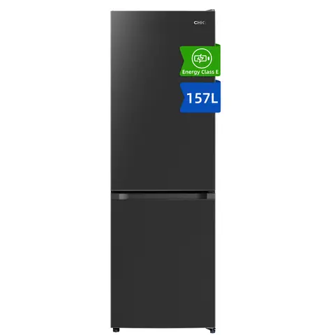 CHiQ JKR157LBE 47cm Wide 144cm Tall 47cm Freestanding Fridge Freezer - Low Frost - 157L - Black - E Rated