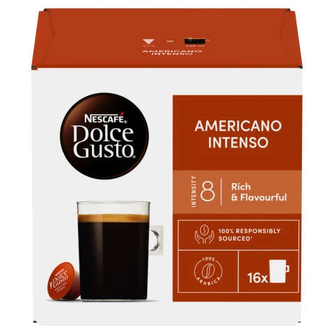 NESCAFE Dolce Gusto Americano Intenso Coffee Pods 160g