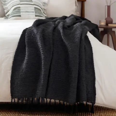 Yard Throw Candar Black 130x170cm