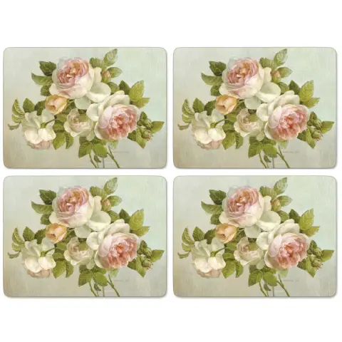 Pimpernel Antique Rose Set of 4 Large Placemats