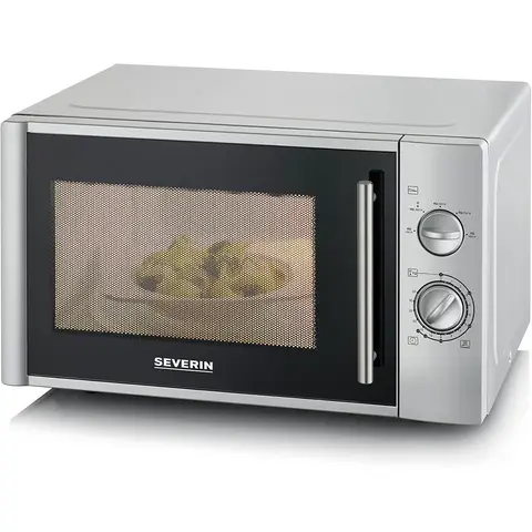 SEVERIN Microwave, microwave for defrosting and heating, microwave with swivel table for even heat distribution, white, MW 7772