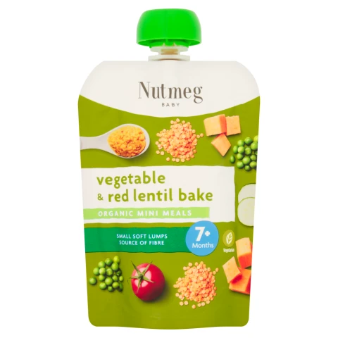  Nutmeg Vegetable & Red Lentil Bake 7M+ 130G