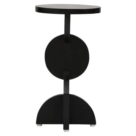 Walsa Whitewash Mango Wood Abstract Side Table