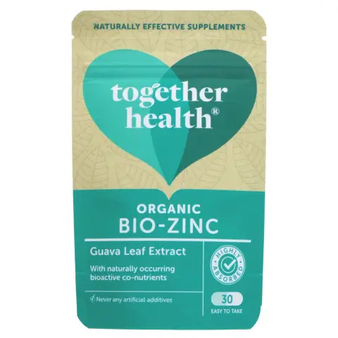TOGETHER HEALTH - Organic Bio-Zinc - From Guava Leaf - 30 CAPS