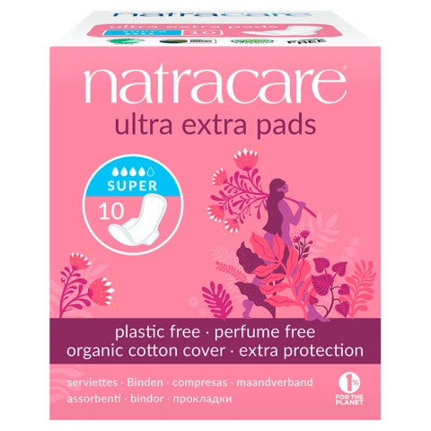 Natracare 10 Super Ultra Extra Pads