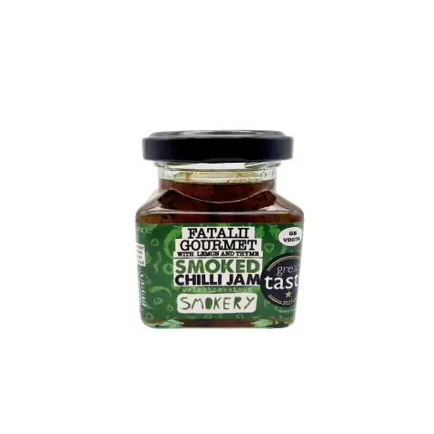 Welshhomestead Smokery - Fatalii Gourmet, Lemon & Thyme Smoked Chilli Jam - 128g