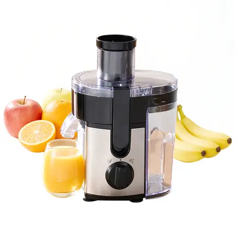 ochama Centrifugeuse, extracteur de jus vertical, centrifugeuse entièrement automatique à pression à froid pour fruits et légumes, robot ménager sans filtre, centrifugeuse électrique 400W