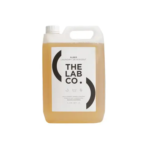 The Lab Co. Sleep Wash 5 Litre. Relaxing Laundry Detergent with Wild Lavender And Chamomile. Plant Based. Non-Bio. Concentrated. Up to 320 washes.  For bedding and sleepwear.