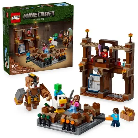 LEGO Minecraft 21272 Ensemble Arène de Combat de la Maison de la Forêt