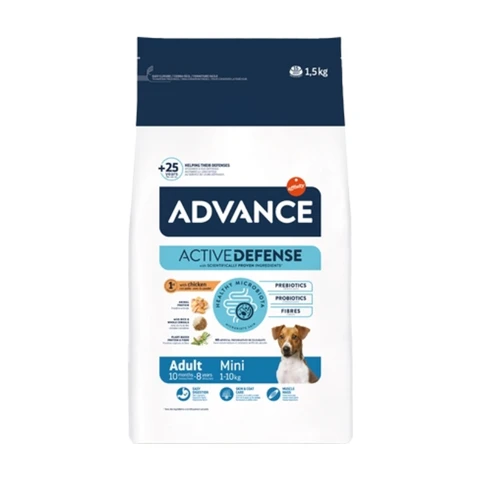 ADVANCE Mini Croquettes au poulet pour chiens de moins de 10 kg - 1,5 kg