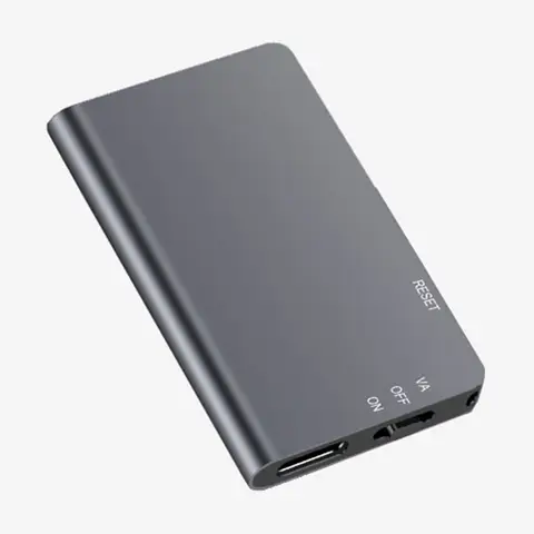 Rexsun 64GB Digital Voice Recorder, One-Touch Recording, ABS+Aluminum Alloy in Gray, L810