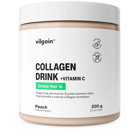 Vilgain Collagen Beauty Support Drink + Vitamin C Peach Flavour - 200g