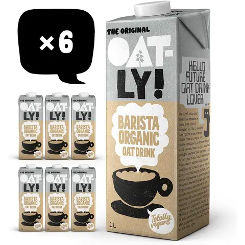 Oatly Organic Barista Oat Drink 6x1L