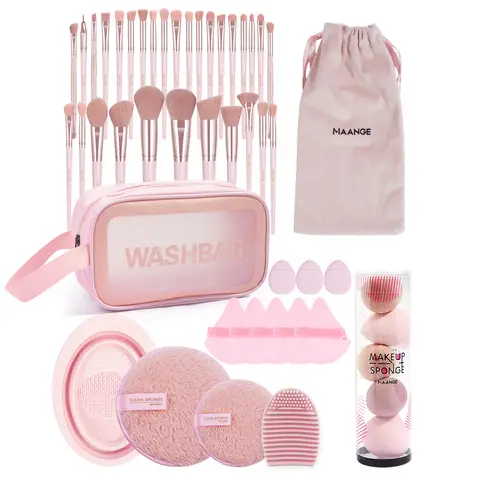 MAANGE Makeup Brushes 49 Pcs Makeup Kit, Multi-Functional Makeup Tool Set With Makeup Brush Foundation Brush Make Up Brushes Set