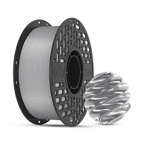 CAILAB PLA Silk 3D Printer Filament, Single Color - Silver