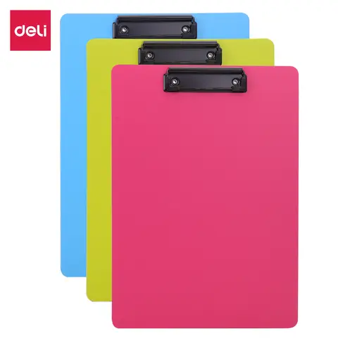 Deli Clipboard, Office Writing Board, A4, 3-Piece