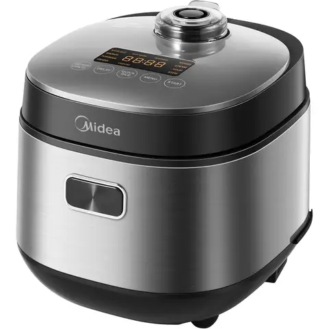 Cuiseur à riz Midea avec 9 fonctions, 2 L, 4 tasses, pour 1 à 3 personnes, technologie de chauffage avancée, cuisson rapide du riz en 30 min, revêtement antiadhésif, maintien au chaud 24 h et minuterie - RÉCUPÉRATEUR DE VAPEUR, PETIT CUISEUR À RIZ