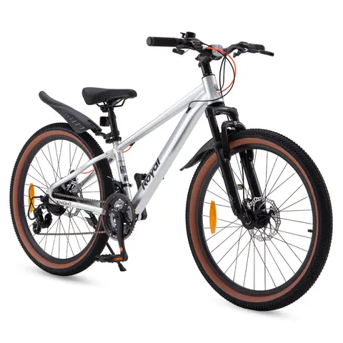 RoyalBaby kids bike Kingplus Silver 24 inch
