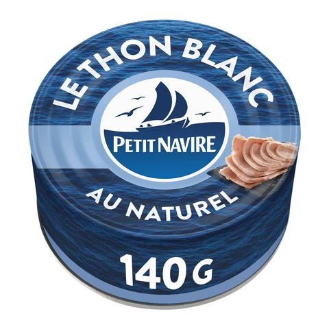PETIT NAVIRE Thon blanc au naturel - 140 g