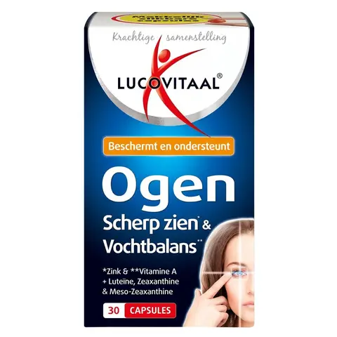 Lucovitaal Ogen scherp zien vochtbalans 30 capsules