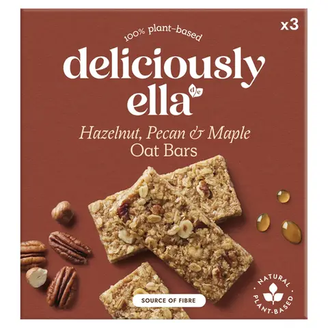 Deliciously Ella Hazelnut, Pecan & Maple Oat Bar Multipack 150g