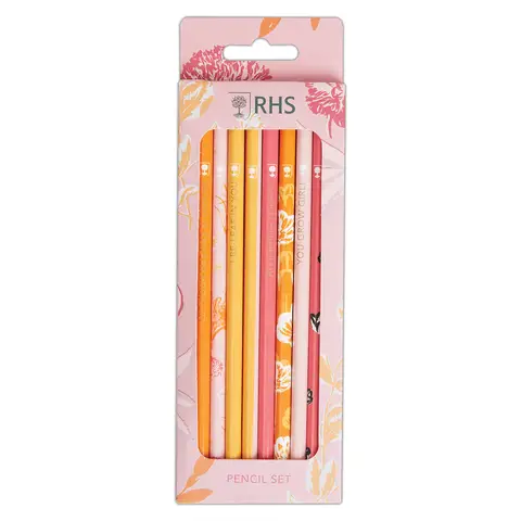 RHS Bold Florals Pencils, Pack of 8