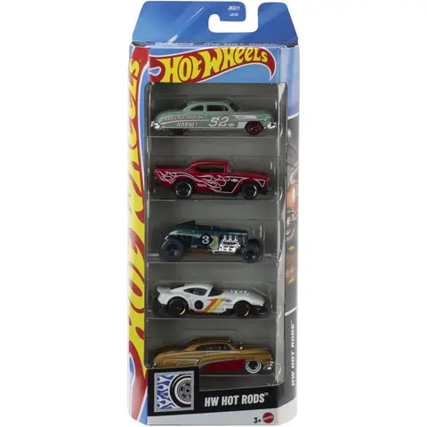 Hot Wheels 5 auto cadeaupakket - 1:64 schaal, 5 auto's