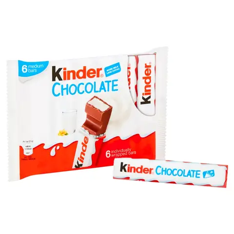 Kinder Chocolate Snack Bars 6 x 21g