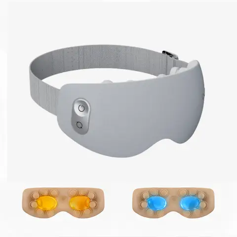 Breo Eye Massager See7 with heat and cold,independant vibration massage knobs for puffy eyes and Eye strain relief