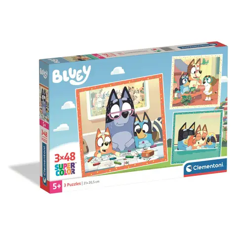 Bluey 3 x 48 Piece Jigsaw Puzzles