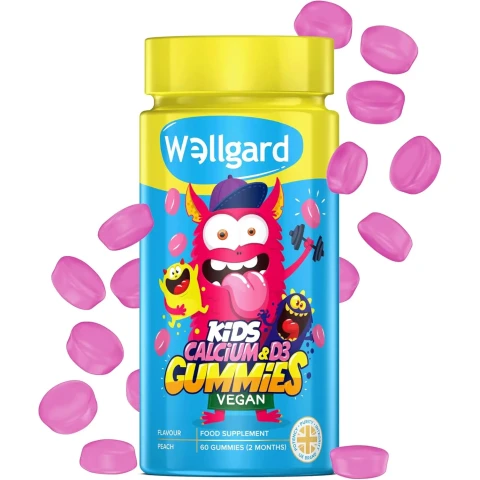 Wellgard Kids Vegan Calcium & Vitamin D3 - 60 Gummies