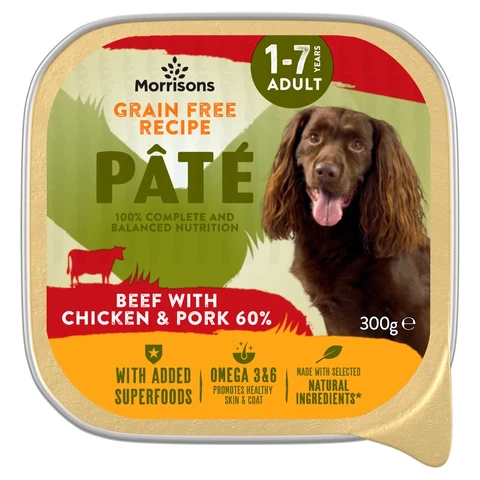 Morrisons Natural Dog Beef Adult 300g