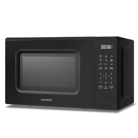 Comfee' CM-E202CC(BK) digitale magnetron, 700 W, 20 liter, 6 vooraf ingestelde menu's, Express Cook, 11 vermogensniveaus, ontdooifunctie, geheugenfunctie - Zwart