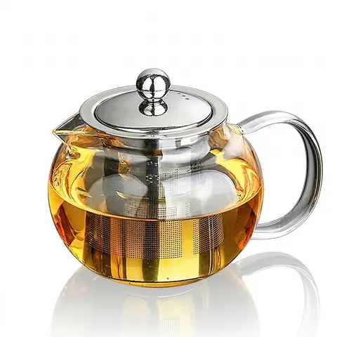 Huacan Stainless steel filter inner pot flower tea pot 1.3L