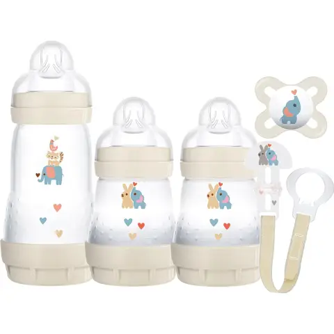 Welcome to the World Set (including 1 x 260ml Anti-Colic Bottles, 2 x 160ml Anti-Colic Bottles, 1 x Start 0-2m Soother, 1 x Soother Clip) Unisex