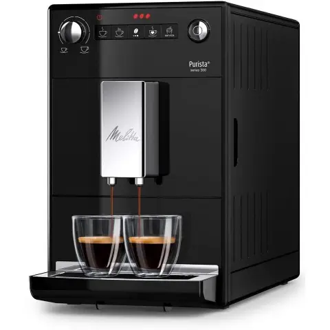 Melitta Automatische Espressomaschine, Purista Modell, F230-102, Schwarz, 6766027