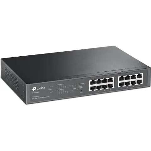 TP-Link TL-SG1016PE netwerk-switch Managed L2 Gigabit Ethernet (10/100/1000) Power over Ethernet (PoE) Zwart