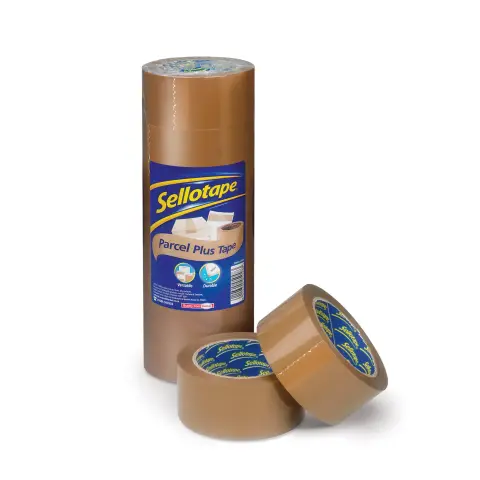 Sellotape Packaging Tape 50x66m Brown, Pack of 6