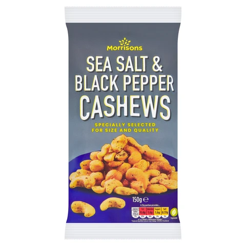 Morrisons Salt And Pepper Cashews 150g