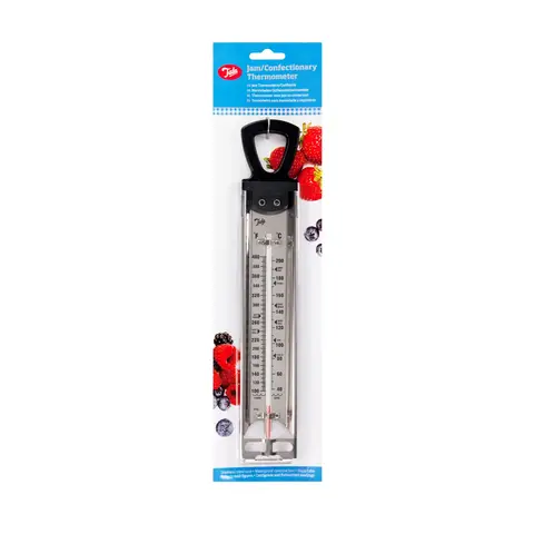 Tala Jam Thermometer - Stainless Steel Confectionery Temperature Guide - Easy to Read Marking, Mercury Free - From 40°C to 200°C - Bakeware Accessories - 39.5cm x 10cm