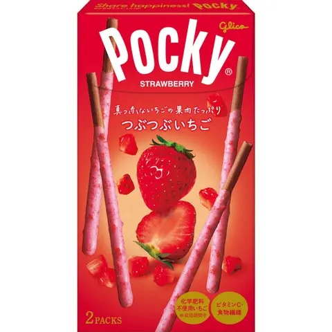 POCKY Tsubu-Tsubu Fraise 55 g