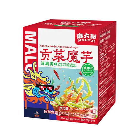Maliuji  Gong Cai Konjac (Sour and Spicy Flavor) 300g
