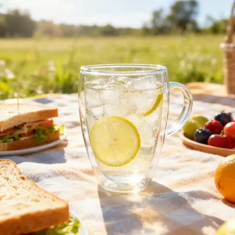 Ju7cer   Glass Cup   Tea Glasses Drinking Glasses Coffee Glass 350ml 1pc